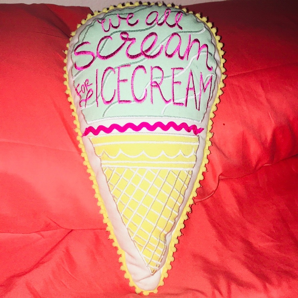 Ice cream cone pillow